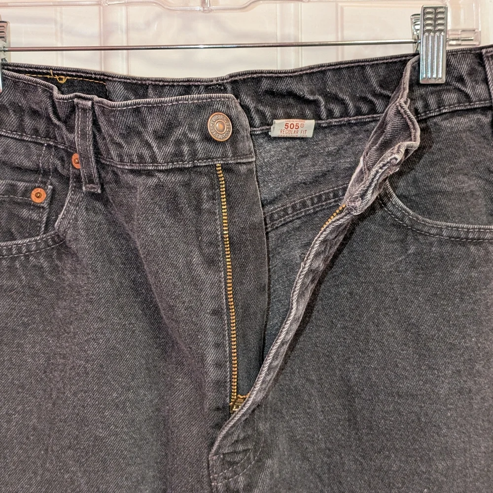 ❤ Levis 505 Black Jeans Pants Men's 36 EUC Vintage 1998